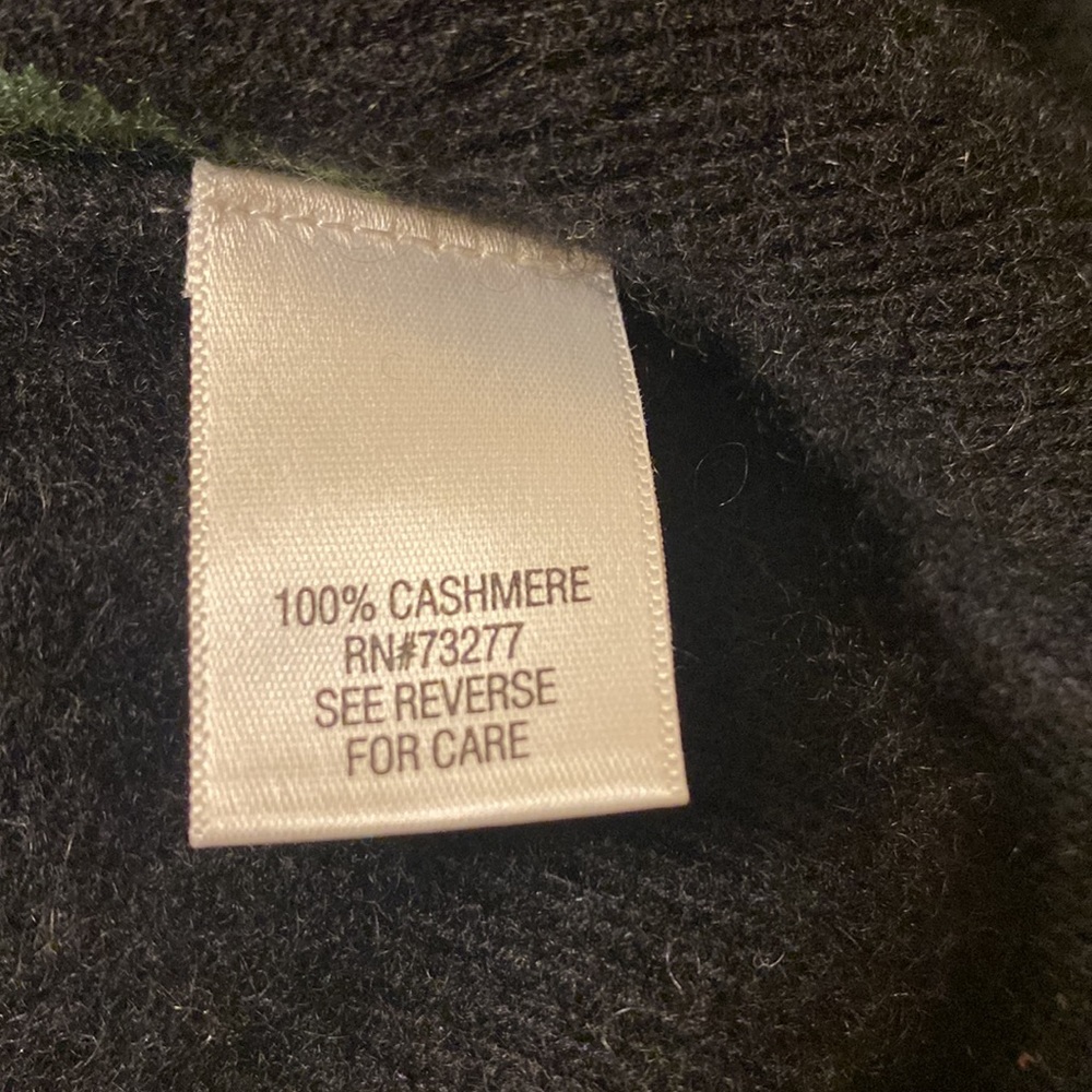 APT 9 Size S 100% Cashmere Argyle Sweater - Picture 4 of 8